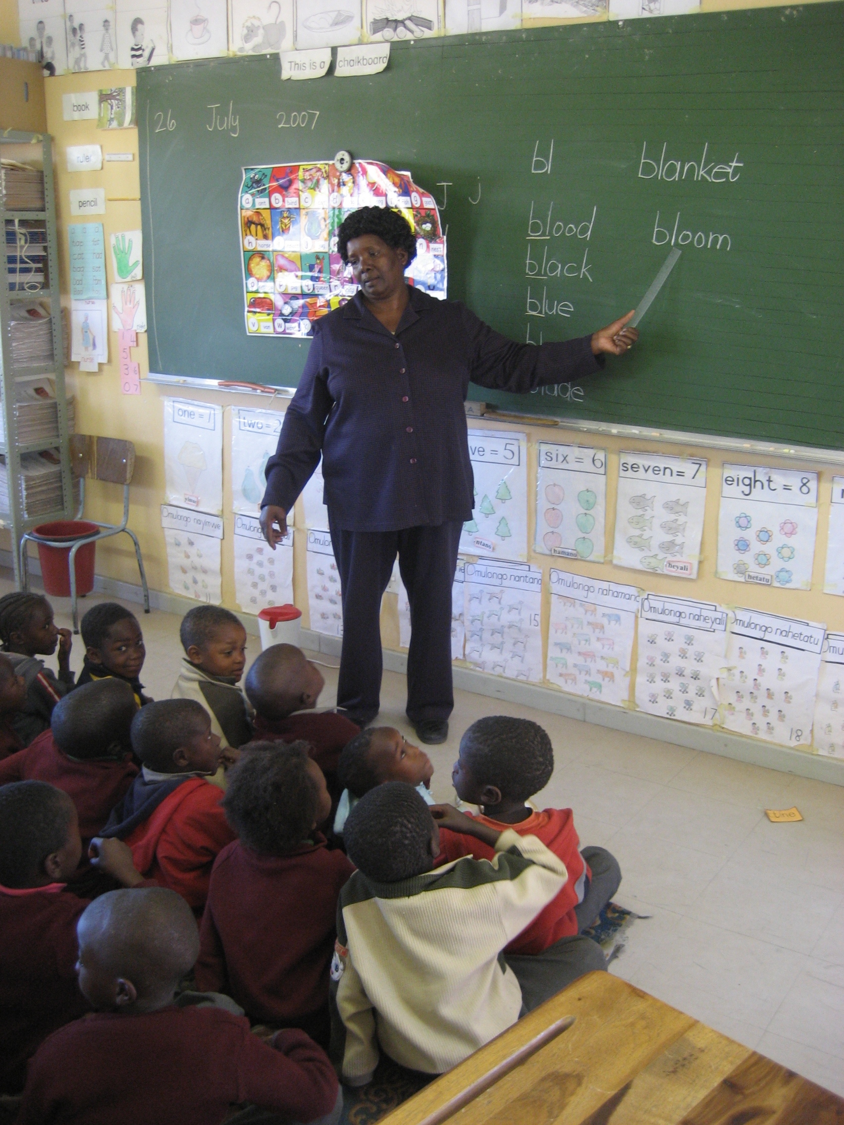 Unterricht in Namibia