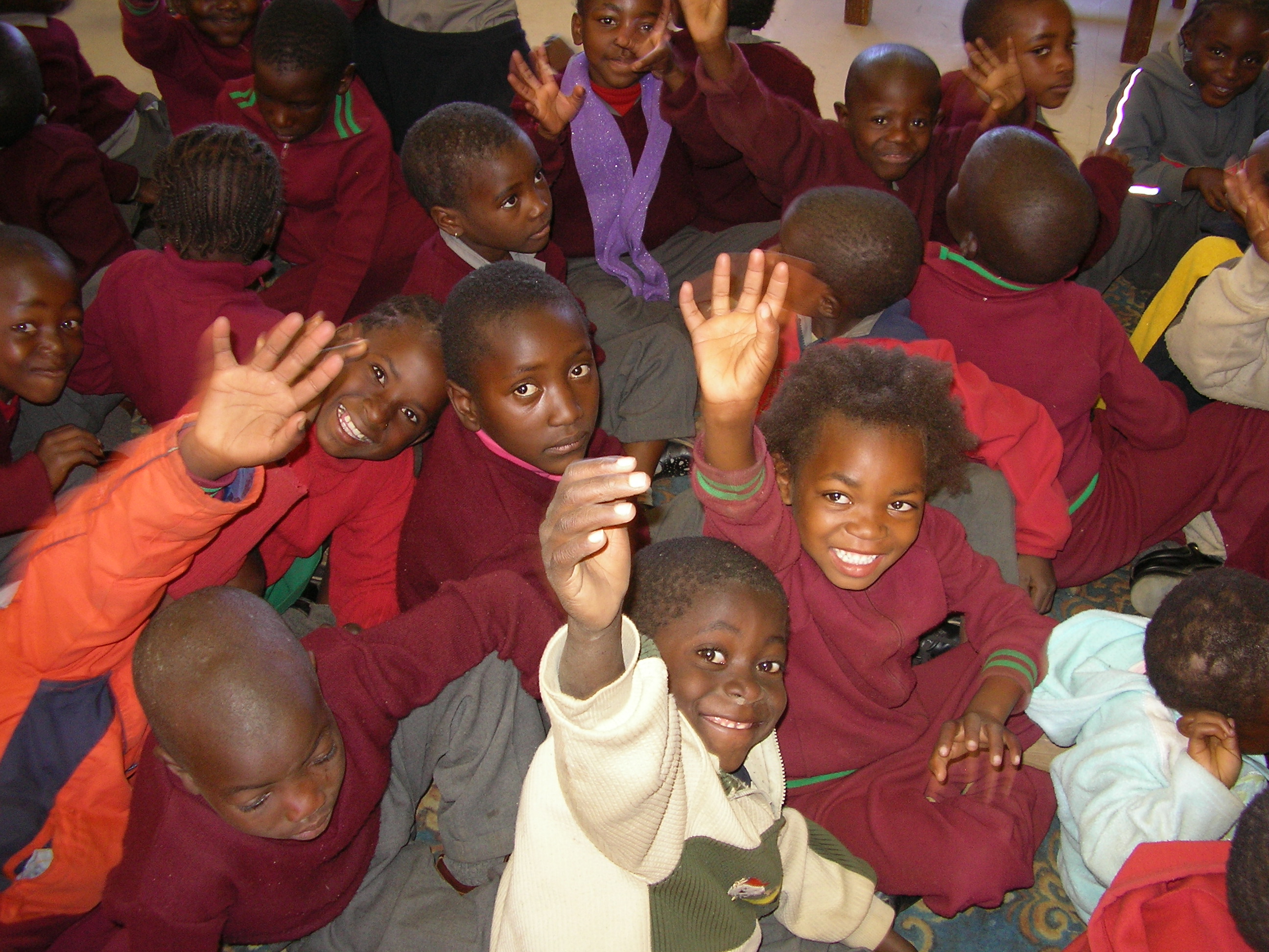 Schulklasse in Namibia